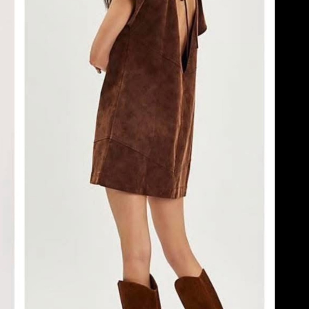 Free People Brown Backless Dress